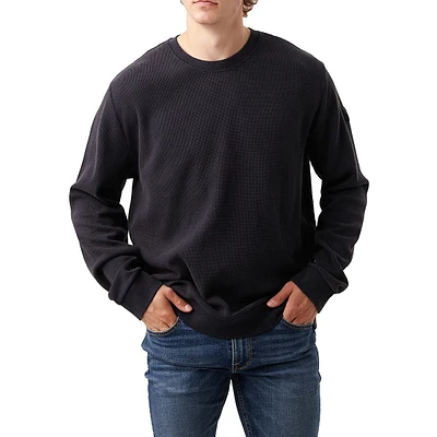 Triangle Rubio Crewneck Waffle-Knit Sweatshirt