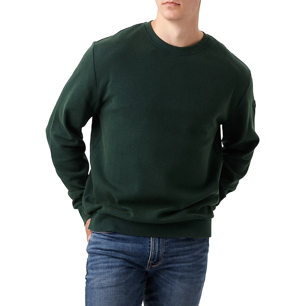 Triangle Rubio Waffle-Knit Sweatshirt