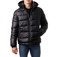 Adam Quilted Hooded Zip Puffer Jacket