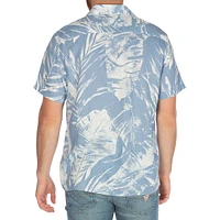 Collin Linen-Blend Inside Printed Shirt