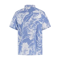 Collin Linen-Blend Inside Printed Shirt