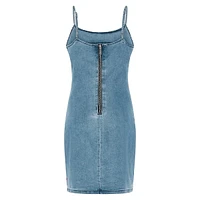 Ron Mini Denim Slip Dress