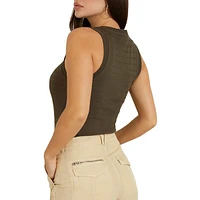 Sleeveless Denisa Striped Top