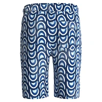 Boy's Organic Cotton Geo-Print Logo Shorts