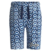 Boy's Organic Cotton Geo-Print Logo Shorts