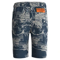 Boy's Island-Print Active Shorts