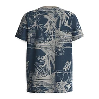 T-shirt à logo et imprimé d'îles pour petit garçon