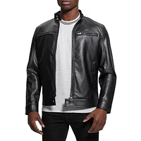 Vegan Leather Biker Jacket