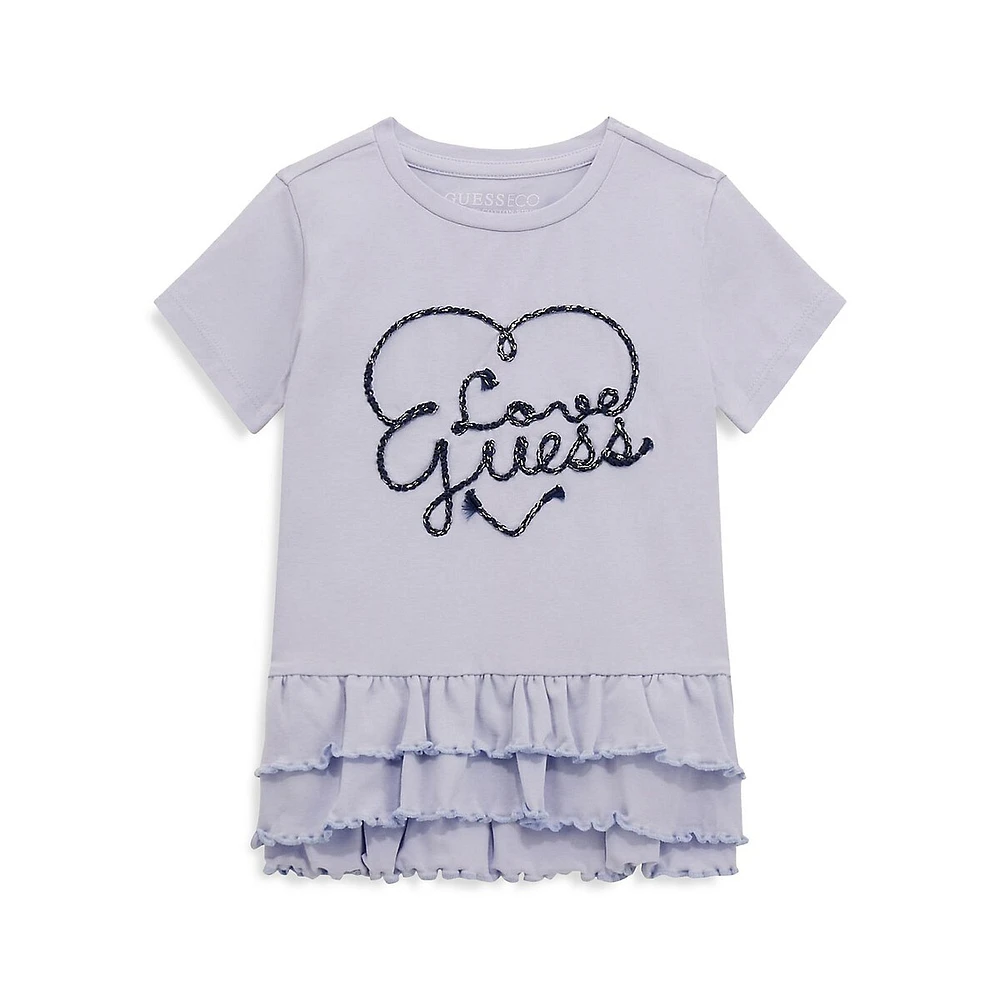 Little Girl's Guess Eco Tiered T-Shirt