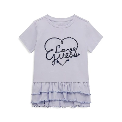 Little Girl's Guess Eco Tiered T-Shirt