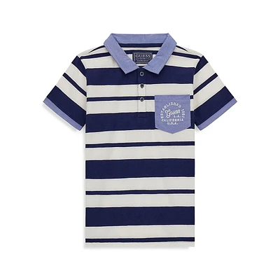 Boy's Yarn-Dyed Polo Shirt