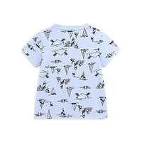 Little Boy's Printed Slub Jersey Pocket T-Shirt