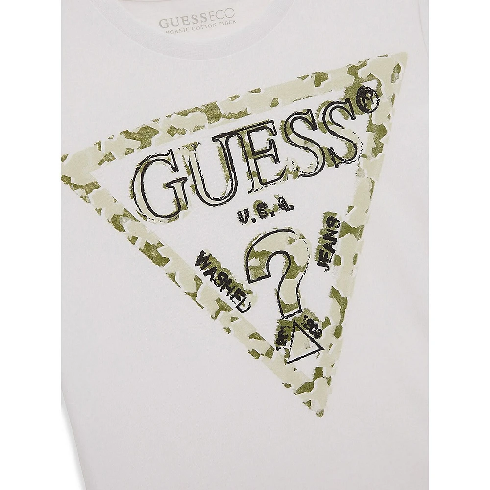 T-shirt à imprimé camouflage pour garçon