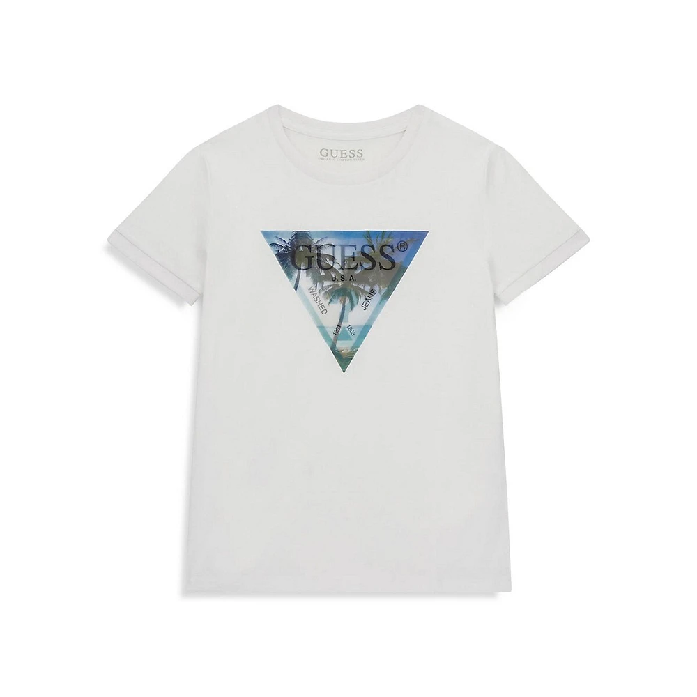 Boy's Triangle Palm Logo T-Shirt