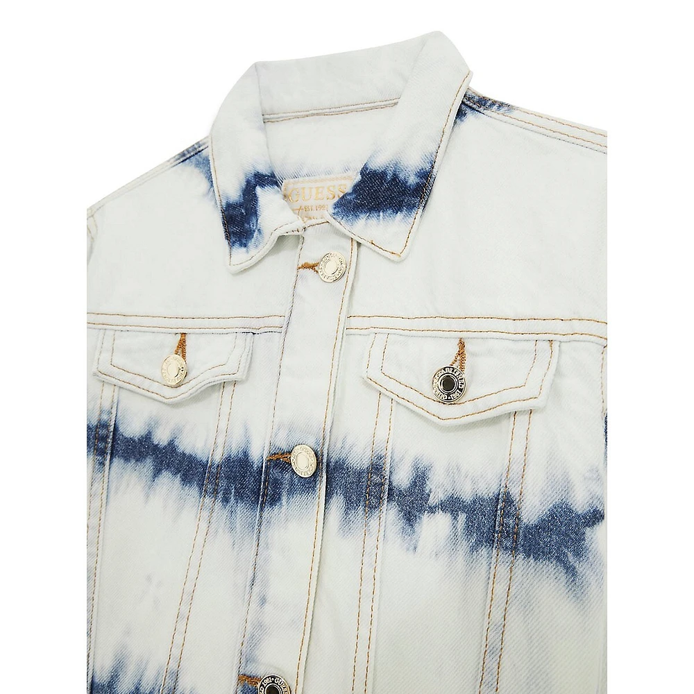 Girl's Bleached Denim Jacket