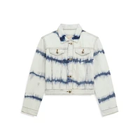 Girl's Bleached Denim Jacket