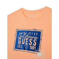 Girl's Guess Eco Foil Logo T-Shirt