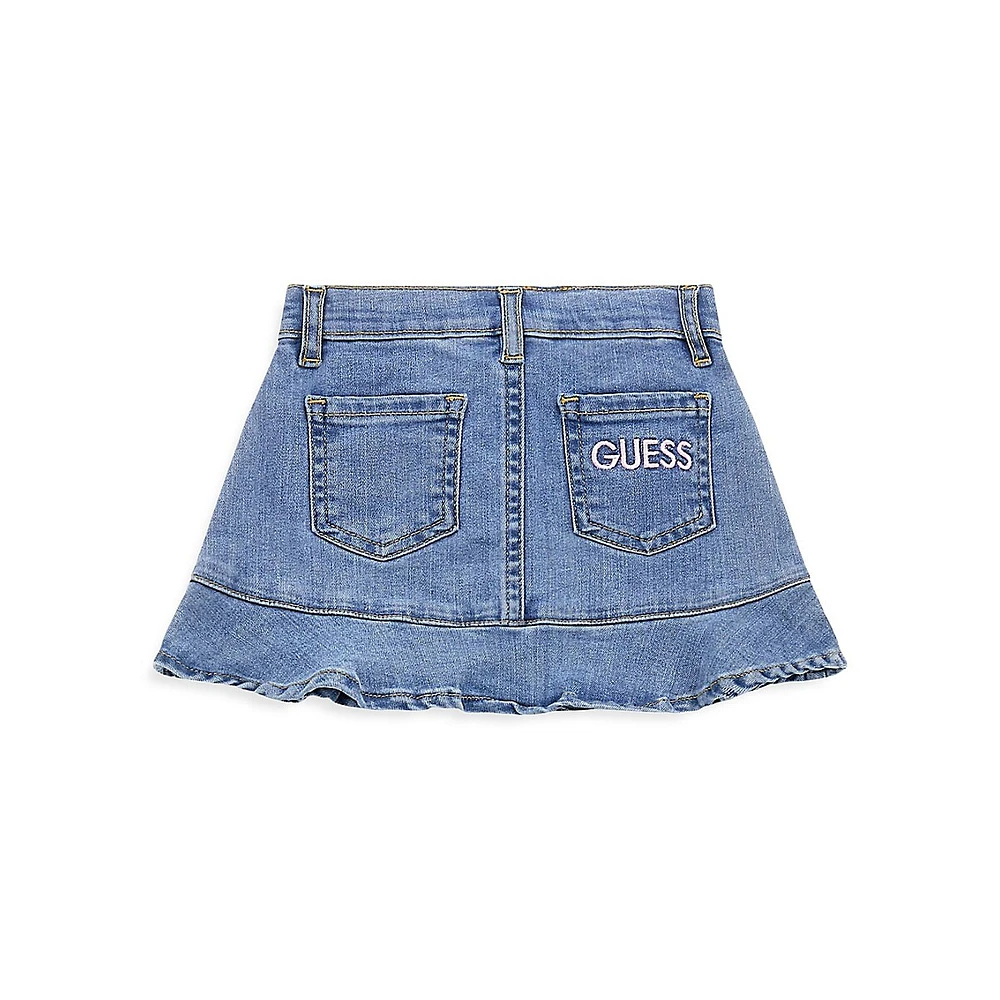 Little Girl's Stretch Denim Skirt