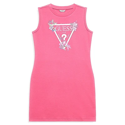 Girl's Logo-Graphic Tank Dress