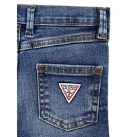 Little Girl's Ice Wash Stretch-Denim Shorts