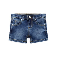 Little Girl's Ice Wash Stretch-Denim Shorts