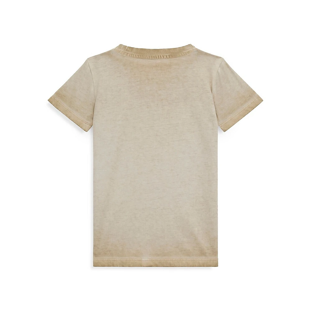 Little Kid's Garment-Dye Logo T-Shirt