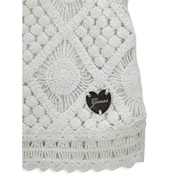 Girl's Sleeveless Macrame Lace Top