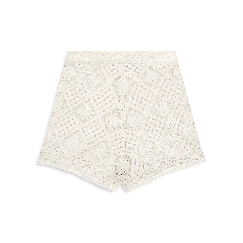 Girl's Macramé Lace Shorts