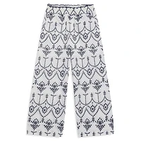 Girl's Sangallo Lace Wide-Leg Pants