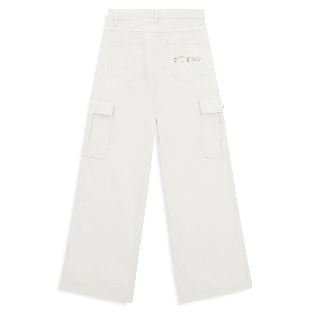 Girl's Twill Cargo Pants