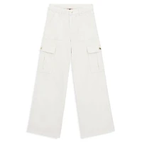 Girl's Twill Cargo Pants