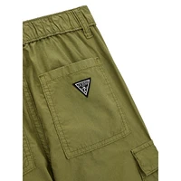 Boy's Garment-Dye Poplin Cargo Jogger Pants