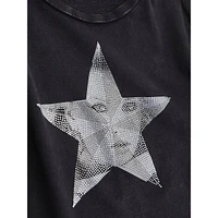 Embellished Star Face T-Shirt