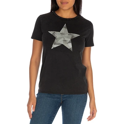 Embellished Star Face T-Shirt