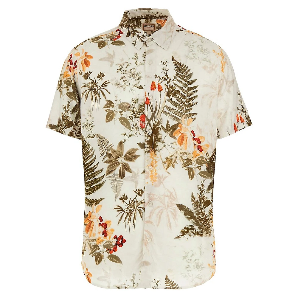 Eco Slim-Fit Botanic Garden Short-Sleeve Shirt