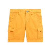 Little Boy's Garment-Dye Poplin Cargo Shorts