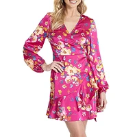 Floral Wrap Dress