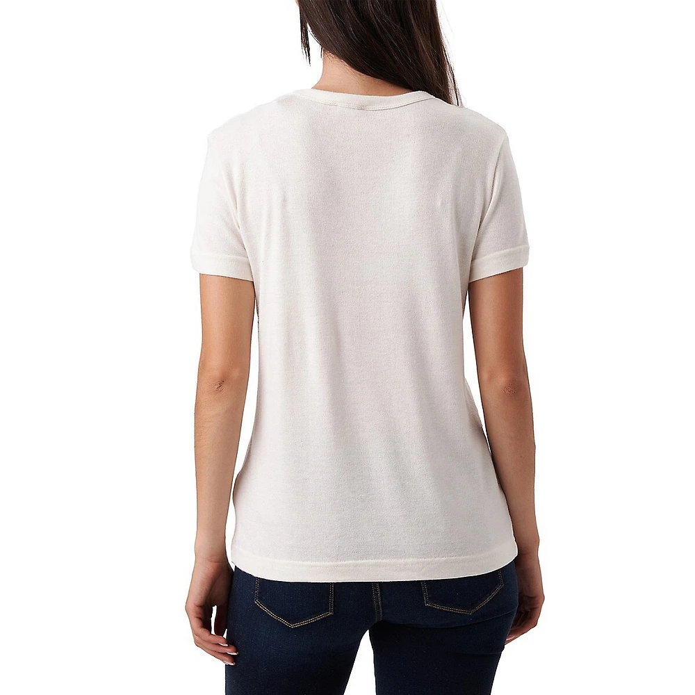 Easy-Fit Crewneck Embellishment T-Shirt