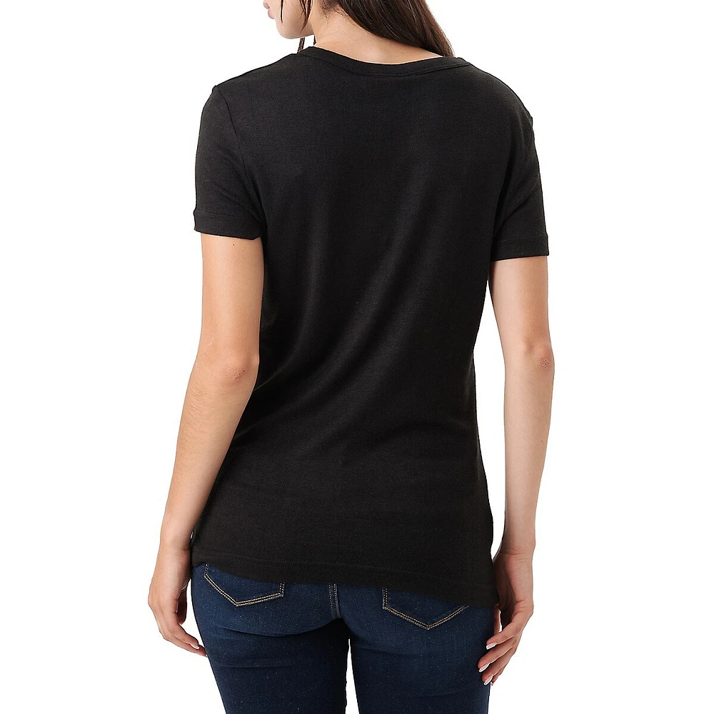 Easy-Fit Crewneck Embellishment T-Shirt