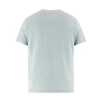 Lasered-Print Organic Cotton-Blend T-Shirt