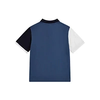 Boy's Colourblock Oversized Polo Shirt