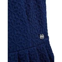 Girl's Embossed Jersey Skater Dress