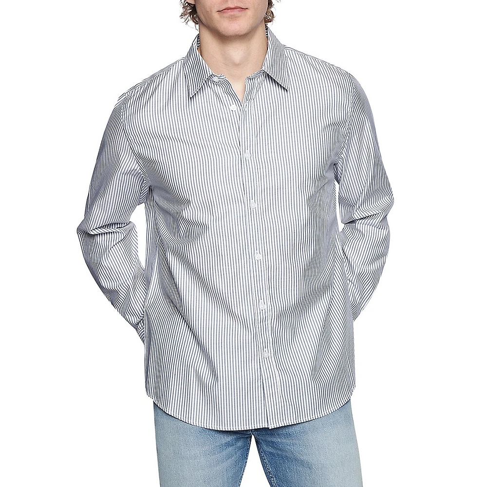 Oxford Stripe Regular-Fit Shirt