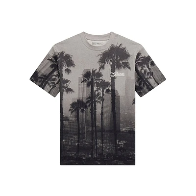 Boy's City Palms Oversized Logo T-Shirt