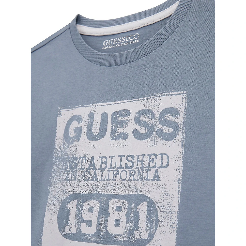 Boy's Distressed-Logo T-Shirt