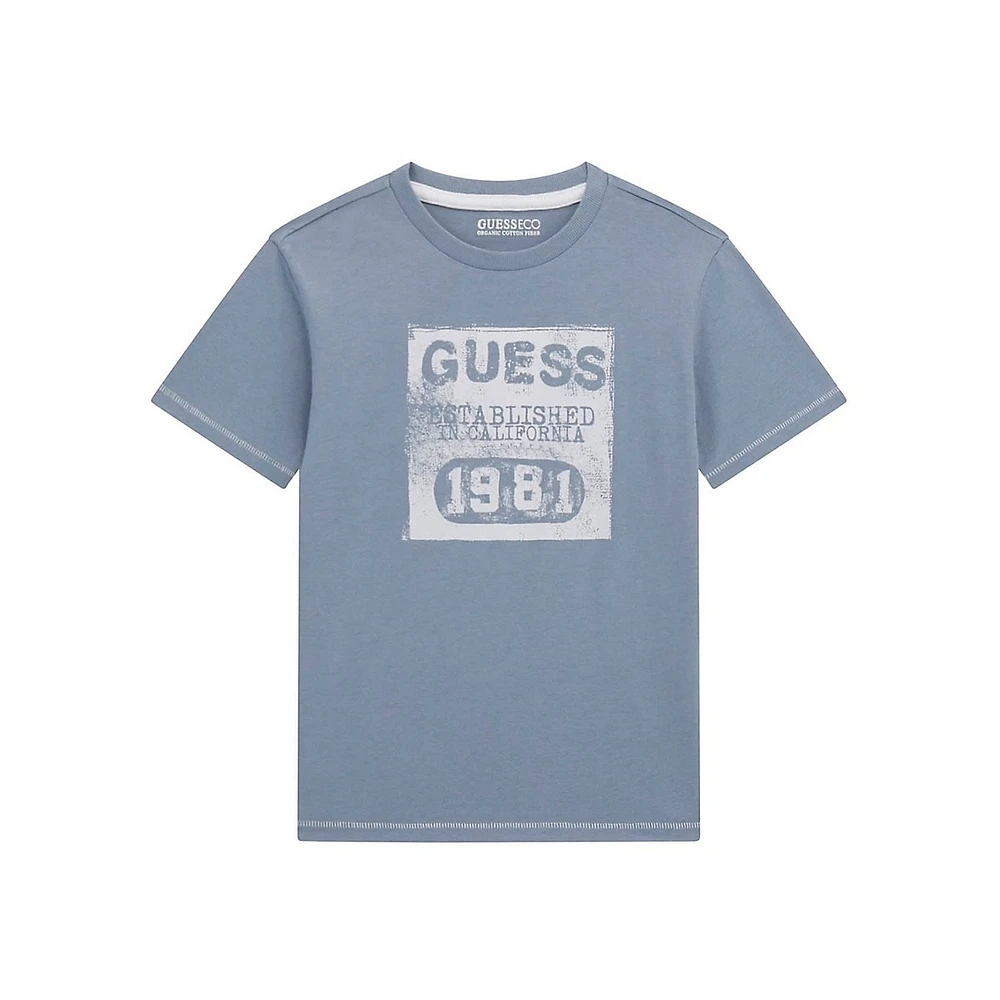 Boy's Distressed-Logo T-Shirt