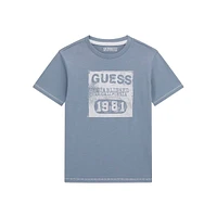 Boy's Distressed-Logo T-Shirt