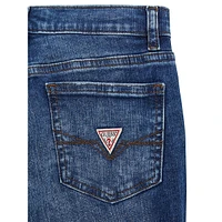 Boy's Comfort-Denim Slim-Fit Distressed Jeans