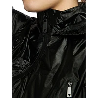 Sophie Peplum Packable Windbreaker Jacket