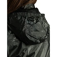 Sophie Peplum Packable Windbreaker Jacket
